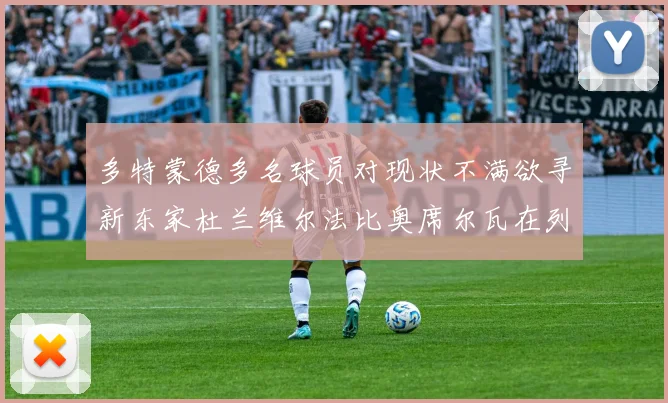 多特蒙德多名球员对现状不满欲寻新东家杜兰维尔法比奥席尔瓦在列